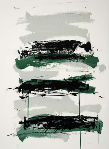 JOAN MITCHELL Group of 4 color lithographs.